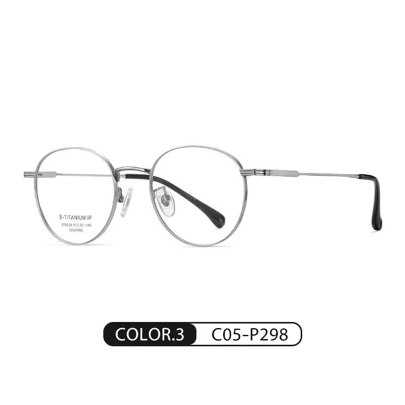 Vicky Unisex Full Rim Round Titanium Reading Glasses St6220