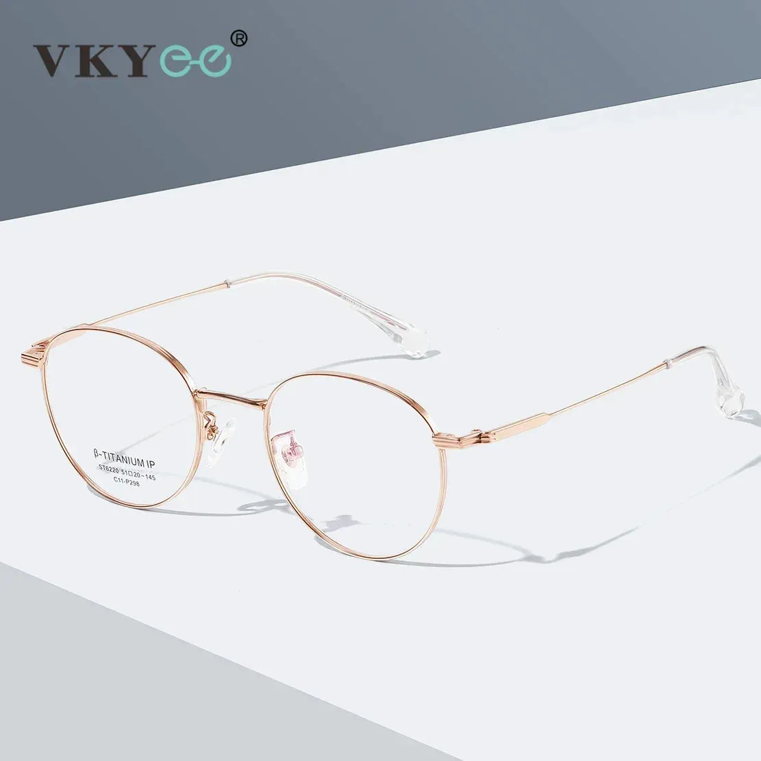 Vicky Unisex Full Rim Round Titanium Reading Glasses St6220