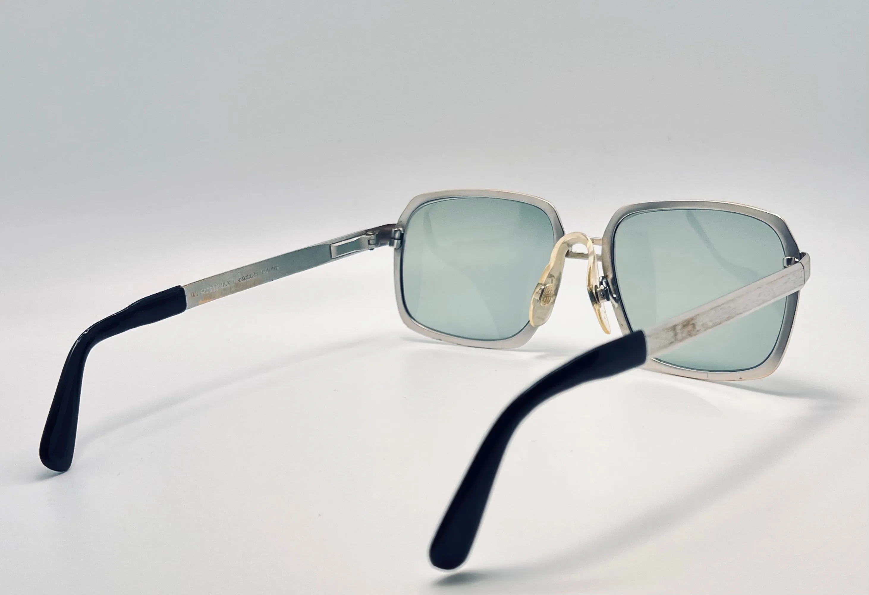 Vintage 1960’s Rodenstock Exclusto Frame with Custom Berko’s Designs Aquamarine Lenses/53-18-140mm