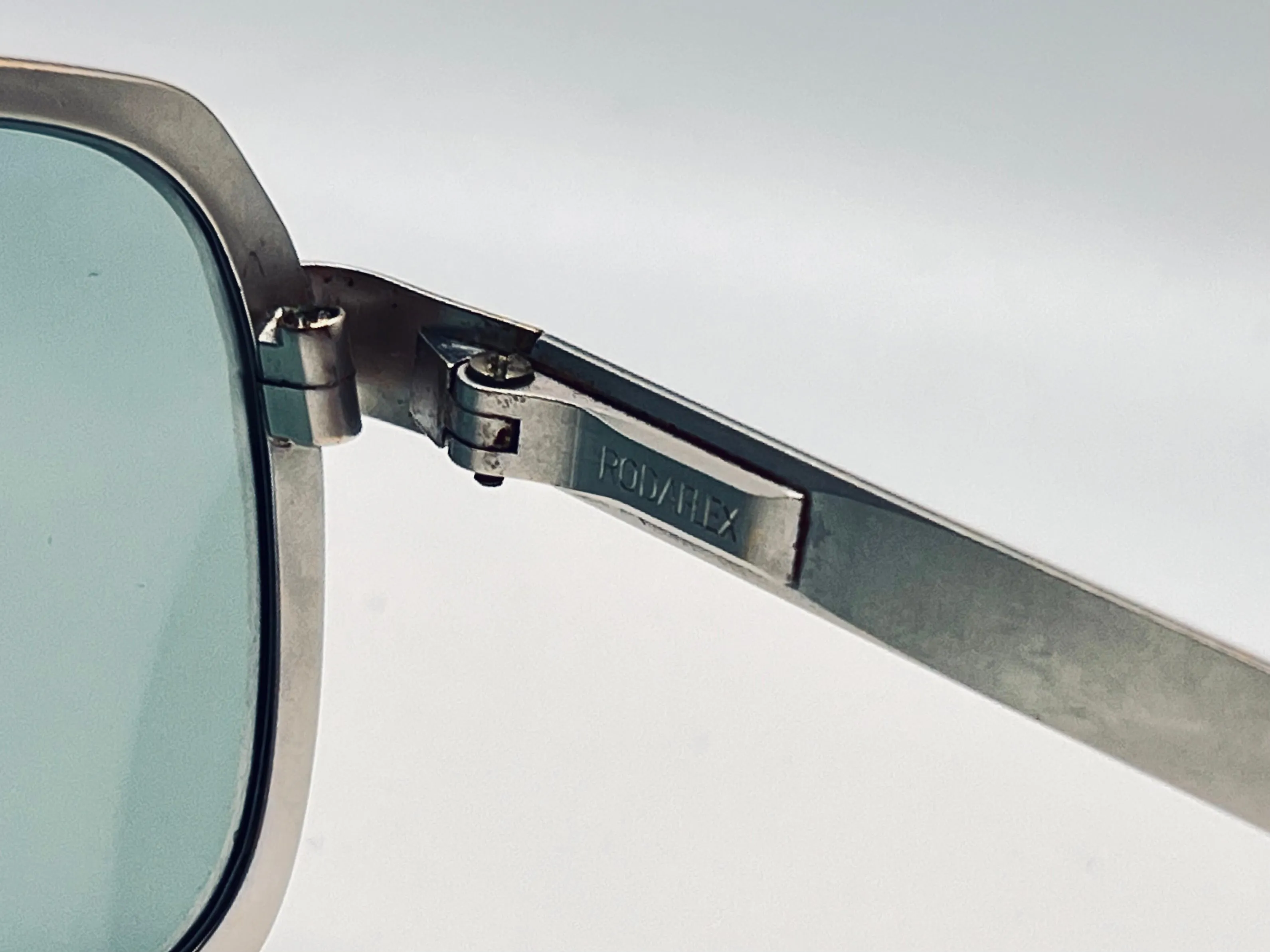 Vintage 1960’s Rodenstock Exclusto Frame with Custom Berko’s Designs Aquamarine Lenses/53-18-140mm