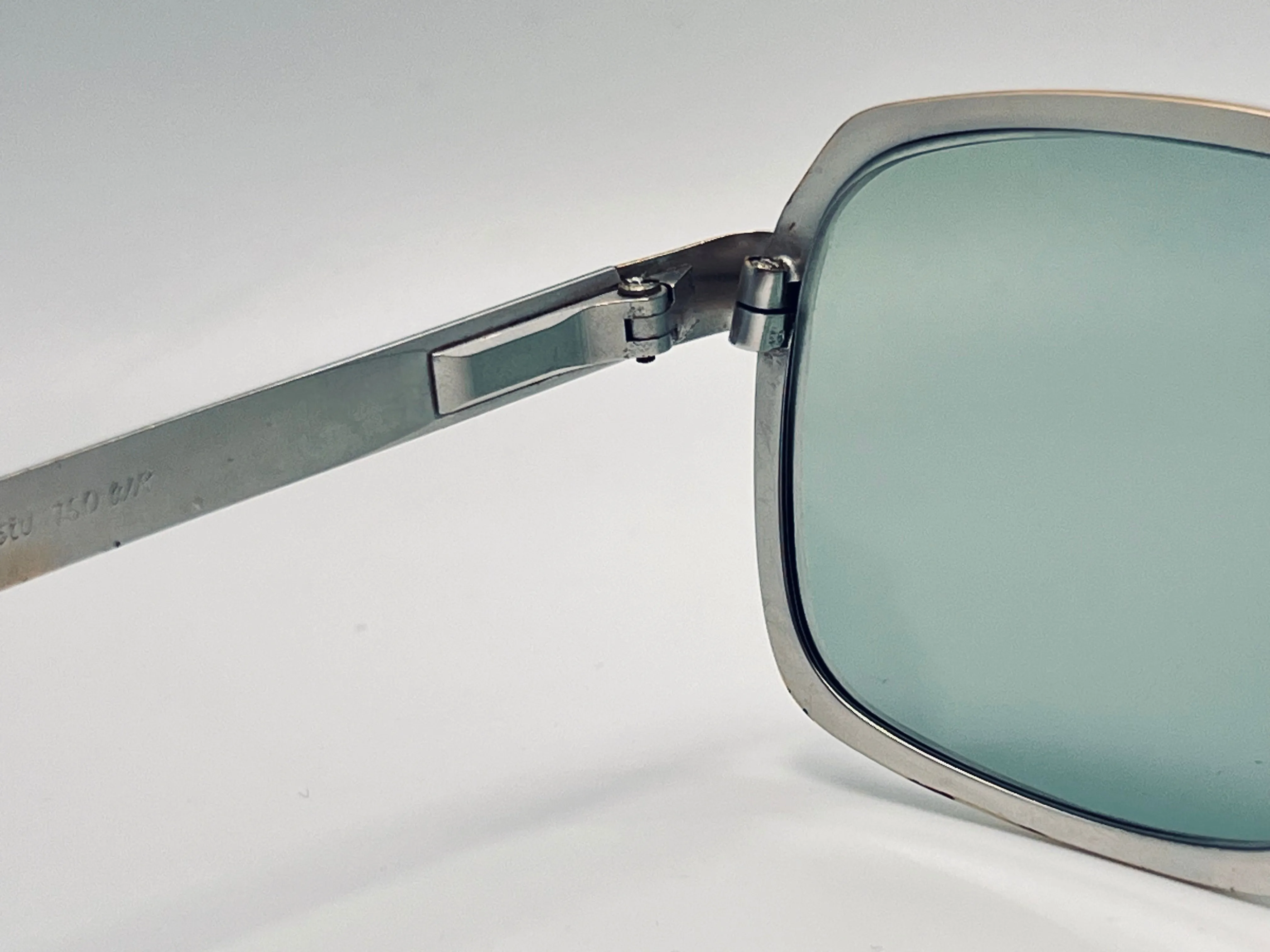Vintage 1960’s Rodenstock Exclusto Frame with Custom Berko’s Designs Aquamarine Lenses/53-18-140mm
