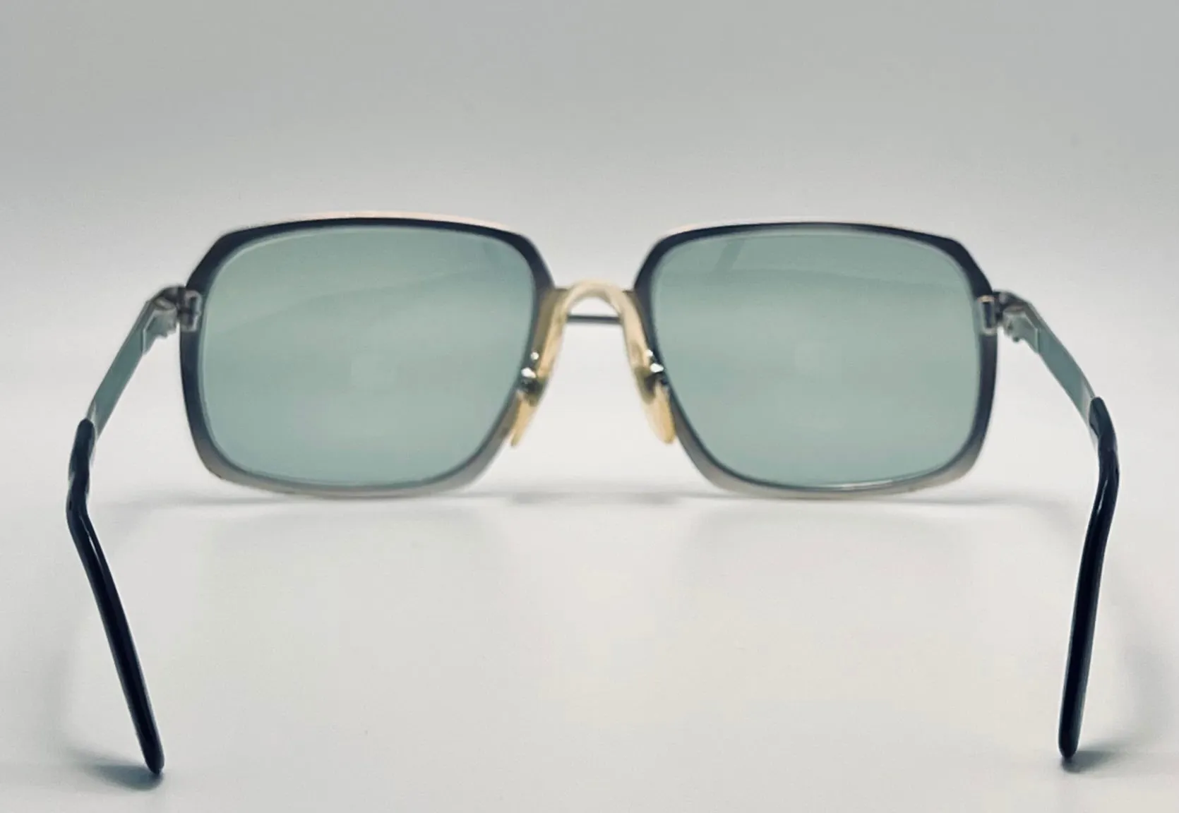 Vintage 1960’s Rodenstock Exclusto Frame with Custom Berko’s Designs Aquamarine Lenses/53-18-140mm