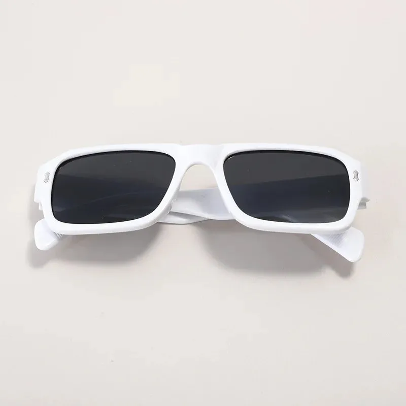 Vintage Square Sunglasses Men Women Brand Designer Sun Glasses Fashion Trendy Eyewear Black Shades Gradient Glasses UV400