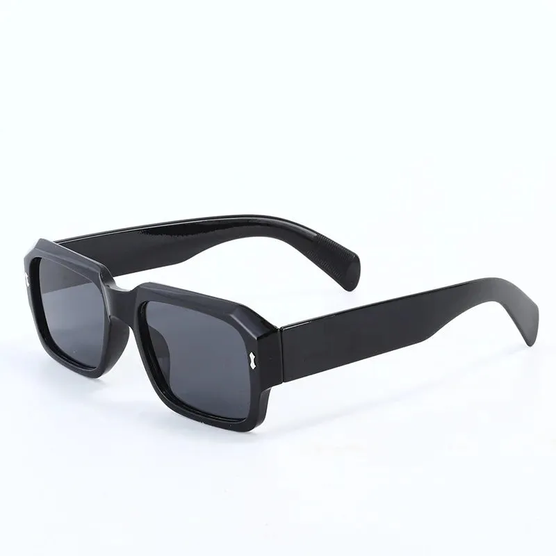 Vintage Square Sunglasses Men Women Brand Designer Sun Glasses Fashion Trendy Eyewear Black Shades Gradient Glasses UV400