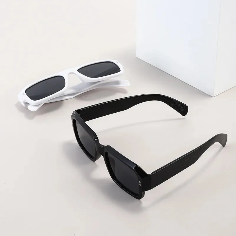 Vintage Square Sunglasses Men Women Brand Designer Sun Glasses Fashion Trendy Eyewear Black Shades Gradient Glasses UV400