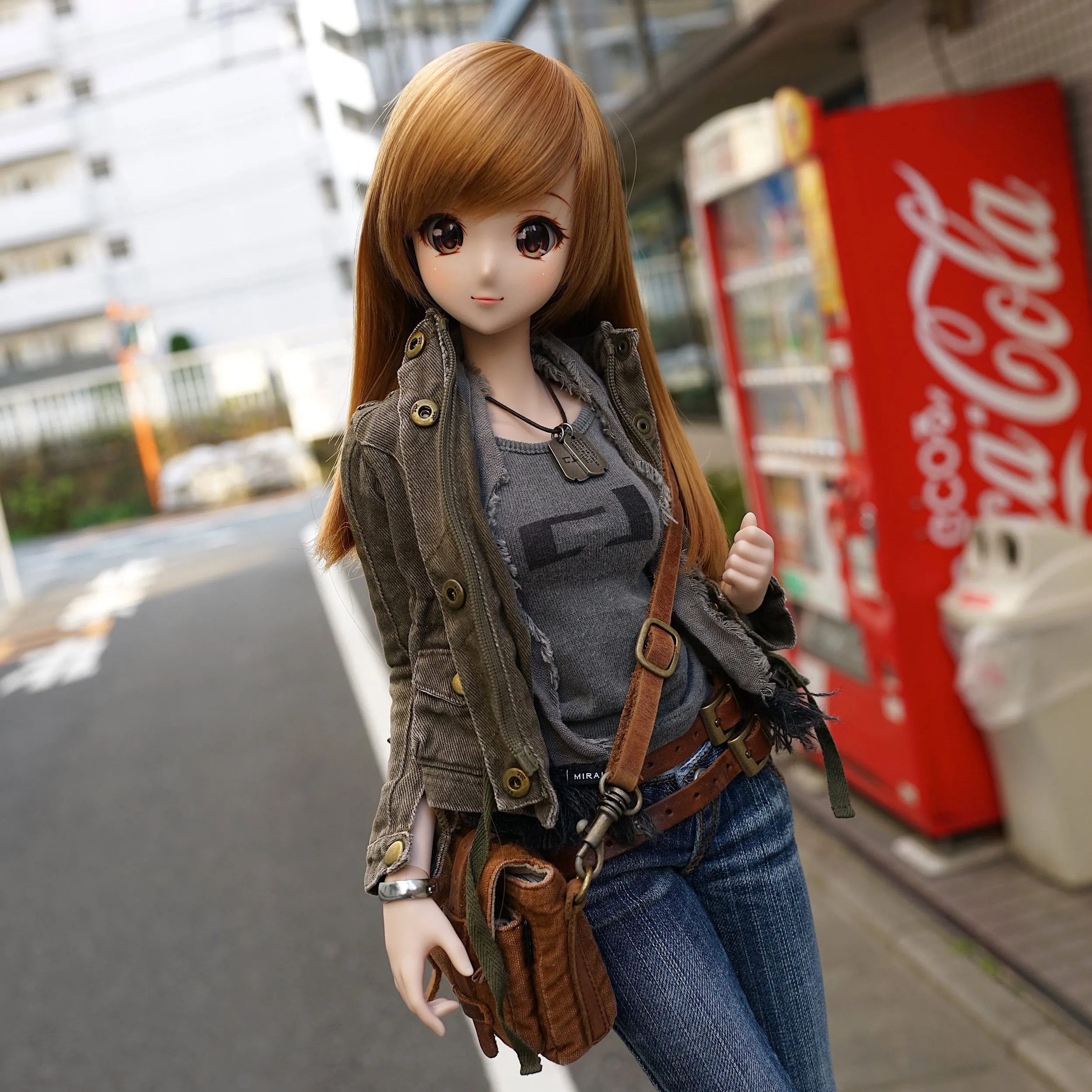 Weathered Satchel Bag (Brown)