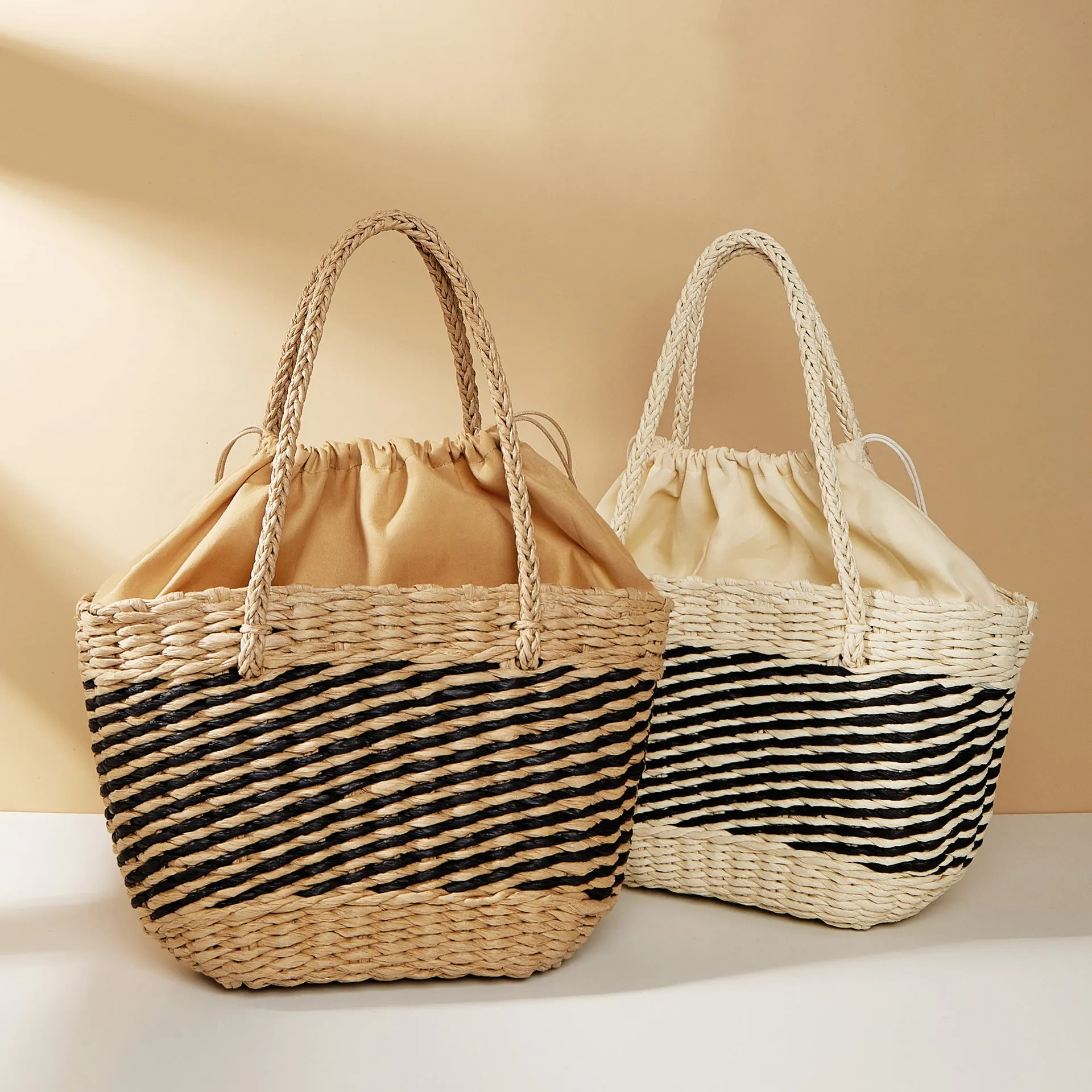 Women Large Capacity Drawstring Handbag