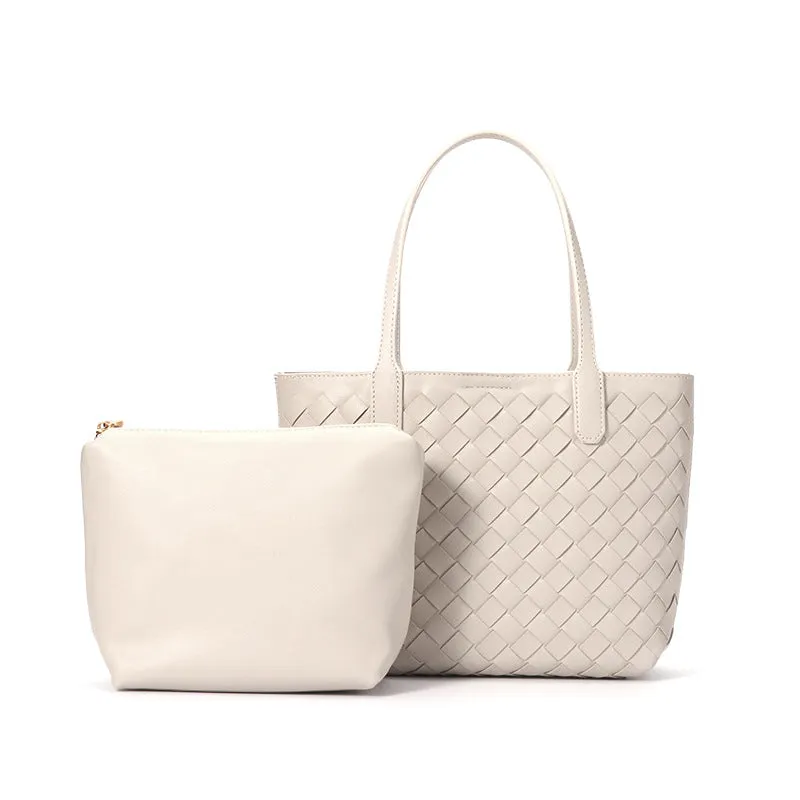 Women's Woven Vegetable Basket Tote Bag