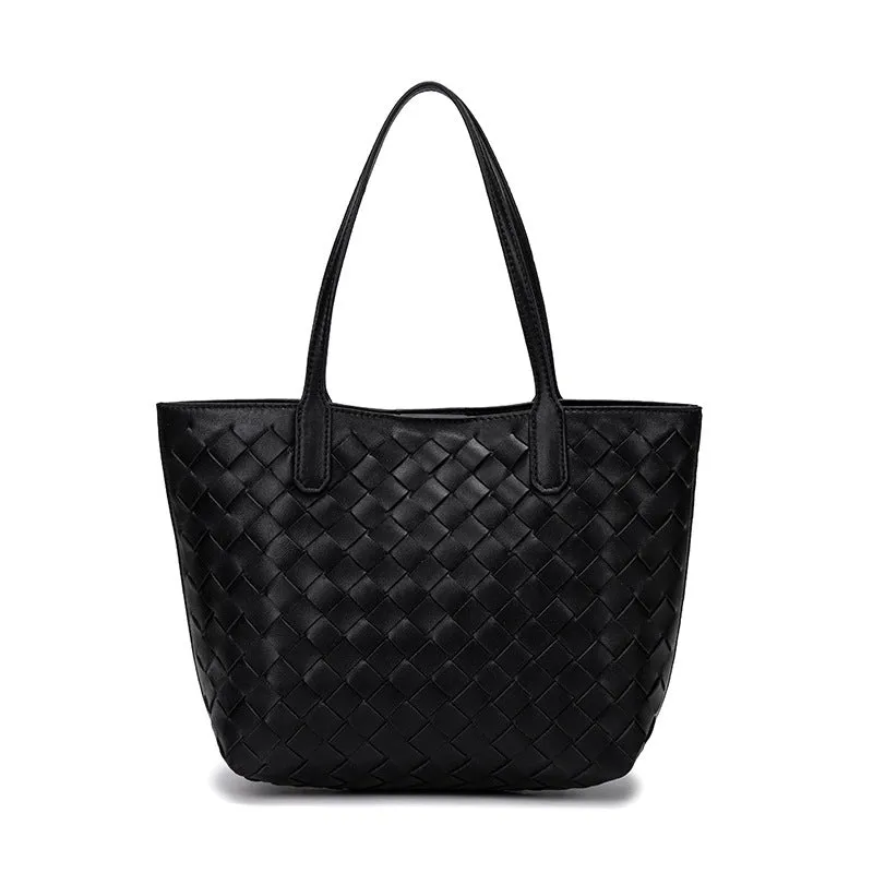 Women's Woven Vegetable Basket Tote Bag