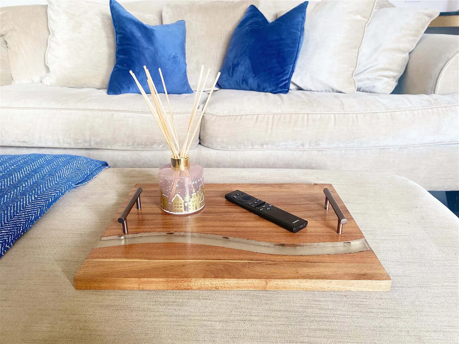 Wooden Serving Tray Acacia Wood Tray With Handles