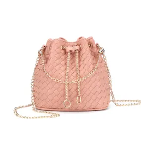 Woven Bucket Mini Crossbody Bag
