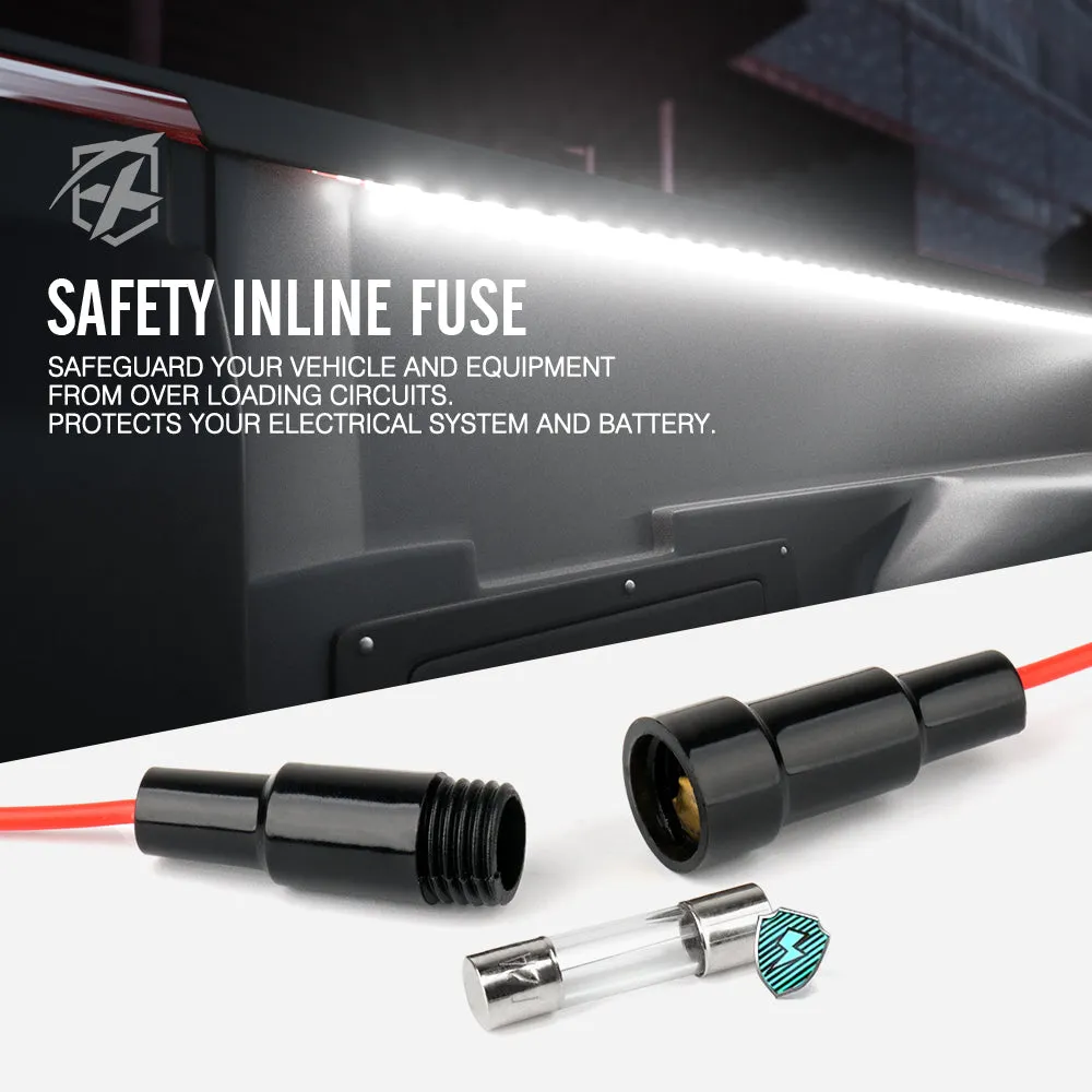 Xprite Spire 3 Series White LED Truck Bed Light Strips - 3 x 60" LED strips