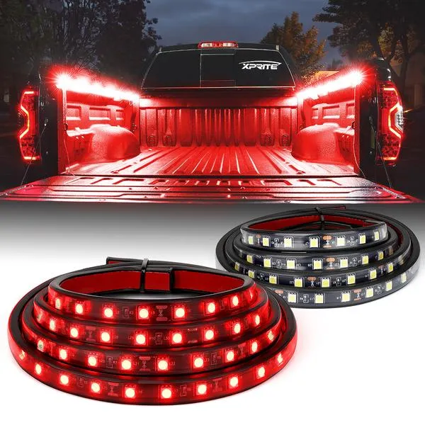 Xprite Spire Series LED Truck Bed Light Strips - Blue / Pink / Red / White