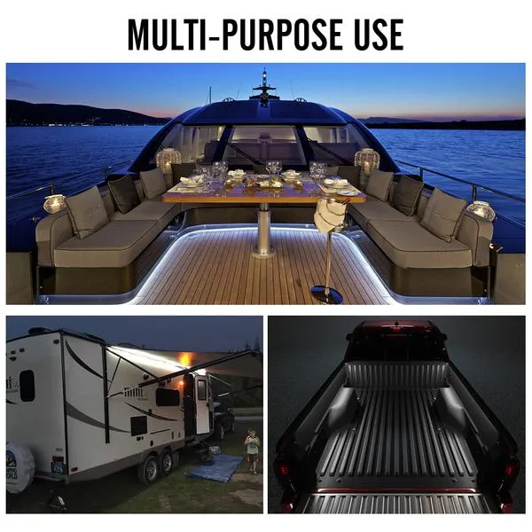 Xprite Spire Series LED Truck Bed Light Strips - Blue / Pink / Red / White