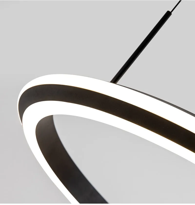 YLK Ring modern LED chandelier acrylic luxury home decor hang light fixture
