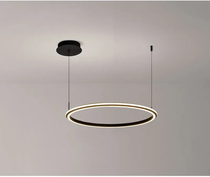 YLK Ring modern LED chandelier acrylic luxury home decor hang light fixture